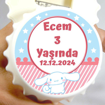 Cinnamoroll Temalı Kapak Şeklinde Magnet Açacak