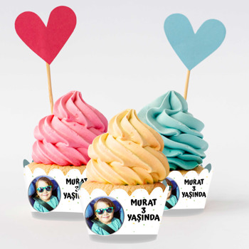 Çöp Kamyonu Temalı Cupcake Sargısı