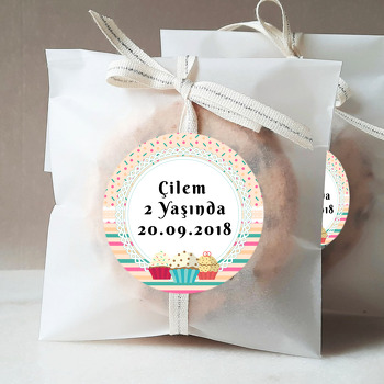 Cup Cake Temalı Sticker
