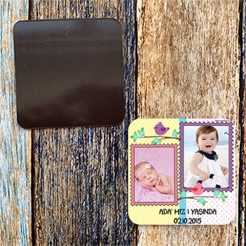 Daldaki Baykuş Temalı  Magnet