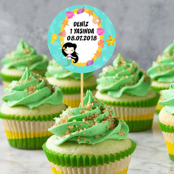 Deniz Kızı Temalı Kürdan Süs