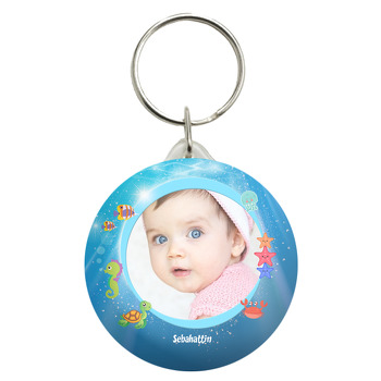 Denizaltı Canlıları Temalı Fotoğraflı Anahtarlık