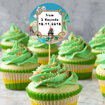 Denizci Korsan Temalı Kürdan Süs