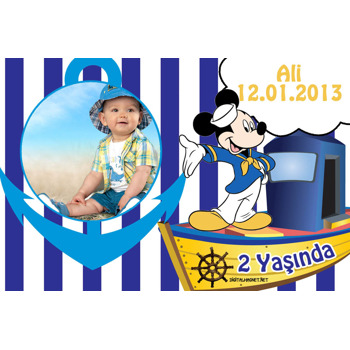 Denizci Mickey Mouse Magnet