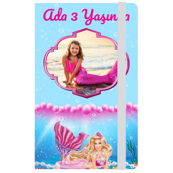 Denizkızı ile Pembe İnciler Temalı Anı Defteri