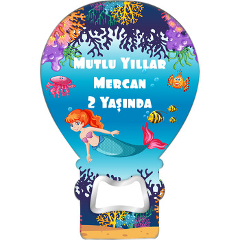 Denizkızı Ve Mercanlar Temalı Balon Magnet Açacak