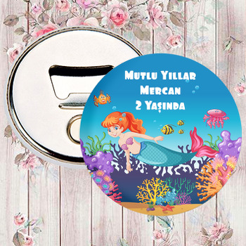 Denizkızı Ve Mercanlar Temalı Magnet Açacak