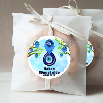 Dilek Ağacı ile Nazar Boncuklu Sünnet Temalı Sticker