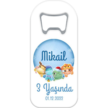 Dinazor Arkadaşlar Mavi Çerçeve Temalı Uzun Magnet Açacak