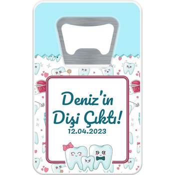 Diş Ailesi Temalı Dikdörtgen Magnet Açacak