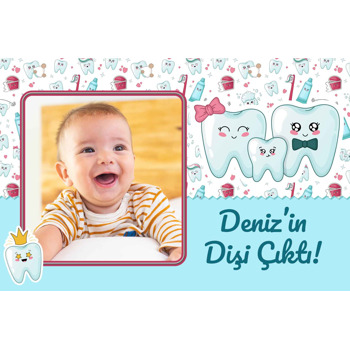 Diş Ailesi Temalı Diş Buğdayı Afiş