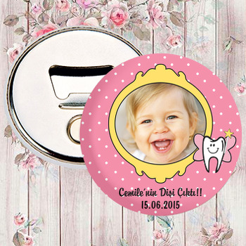 Diş Temalı Kız Diş Buğdayı Magnet Açacak