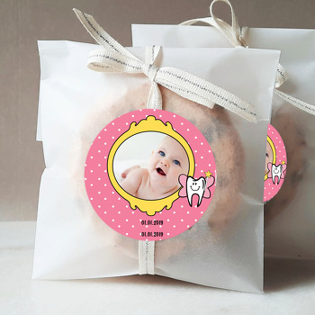 Diş Temalı Kız Diş Buğdayı Sticker