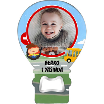 Doktor Mac Wheelie Temalı Resimli Balon Magnet Açacak