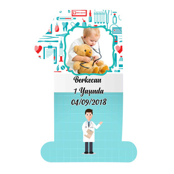 Doktor Temalı Doğum Günü Magnet