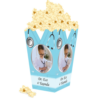 Doktor Uniforma Temalı Popcorn Kutusu