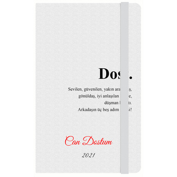 Dost Kelime Anlamı Temalı Doğum Günü Anı Defteri