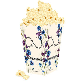 Düğün ve Nişan Temalı Popcorn Kutusu