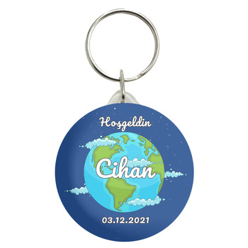 Dünya Temalı Anahtarlık