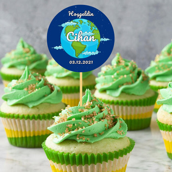 Dünya Temalı Parti Kürdan Süs