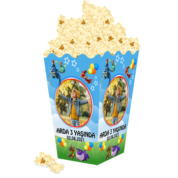 Ejderha Kurtarıcı Ekibi Temalı Popcorn Kutusu