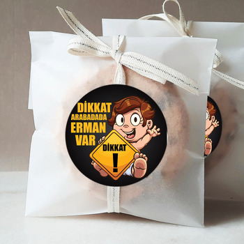 El Sallayan Bebek ile Dikkat Bebek Var Temalı Sticker