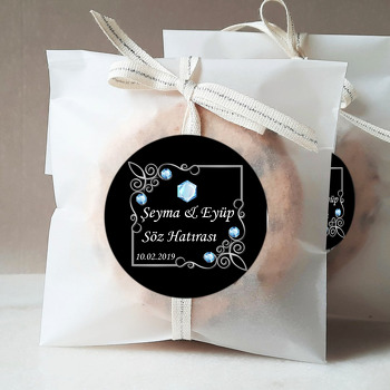 Elmaslar Temalı Söz Nişan Nikah Sticker