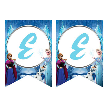 Elsa ile Anna Karlar Ülkesi Temalı Flama Banner