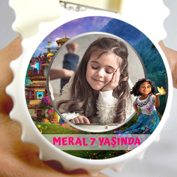 Encanto ile Işıltılı Kelebek Temalı Kapak Şekilli Magnet Açacak