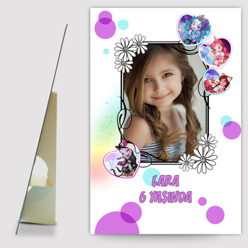 Enchantimals Temalı Ahşap Pano