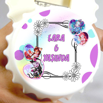 Enchantimals Temalı Kapak Şekilli Magnet Açacak