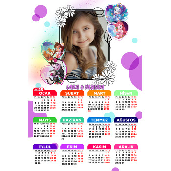Enchantimals Temalı Takvim Magnet