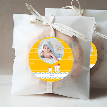 Erkek Bebek İçin Çilek Diş Temalı Diş Sticker
