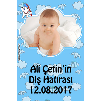 Erkek Bebek için Hoşgeldin Diş Buğdayı Magnet