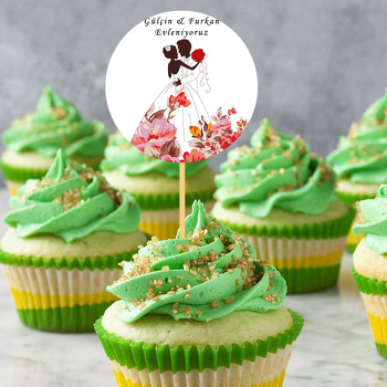 Evlilik Temalı Kürdan Süs