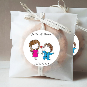 Evlilik Temalı Sticker