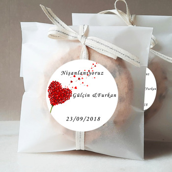 Evlilik ve Nişan Temalı Sticker