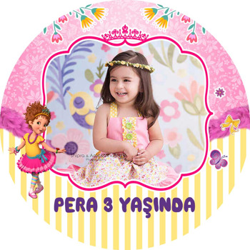 Fancy Nancy Clancy Temalı Akrilik Daire Magnet