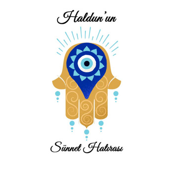 Fatmanın Eli ile Nazar Boncuğu ve Sünnet Temalı Akrilik Daire Magnet