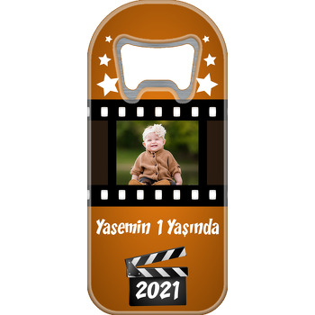 Film Karesi Kahverengi Fon Temalı Uzun Magnet Açacak