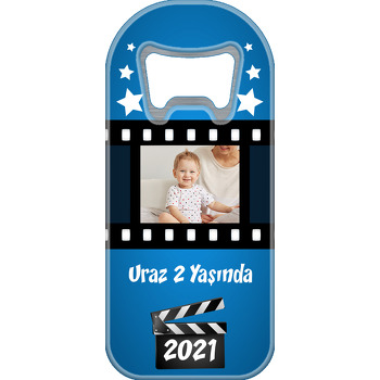 Film Karesi Mavi Fon Temalı Uzun Magnet Açacak