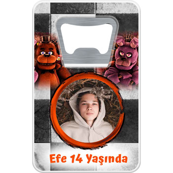 Five Nights At Freddys Temalı Dikdörtgen Magnet Açacak
