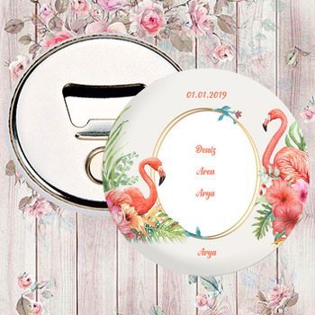 Flamingo Temalı Magnet Açacak