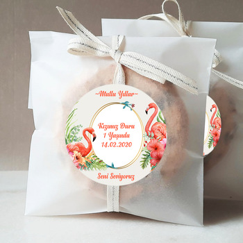 Flamingo Temalı Sticker