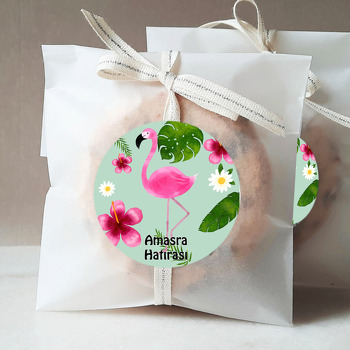 Flamingo Temalı Sticker