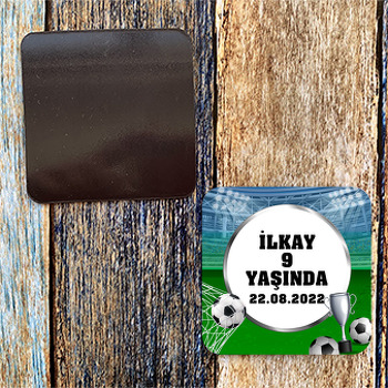 Futbolcu Kupa Temalı Doğum Günü Magnet