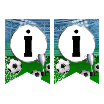 Futbolcu Kupa Temalı Flama Banner