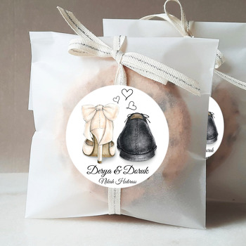 Gelin Damat Ayakkabıları Temalı Sticker