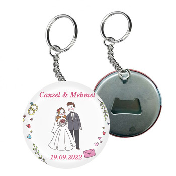 Gelin Damat ve Aşk Mektupları Temalı Arkası Açacak Anahtarlık