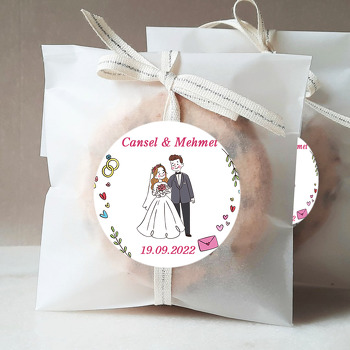 Gelin Damat ve Aşk Mektupları Temalı Sticker